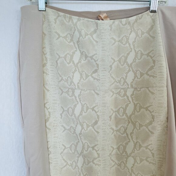 Bailey 44 Sarah Skirt - Leather Snake Print Pencil Skirt, Size L, NWT - Picture 5 of 11